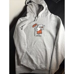 Small Gray Little Caesar's Pizza Hoodie Sweatshirt